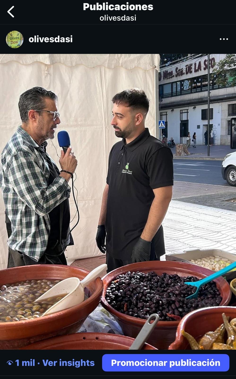 Olives Dasi durante una acción pública