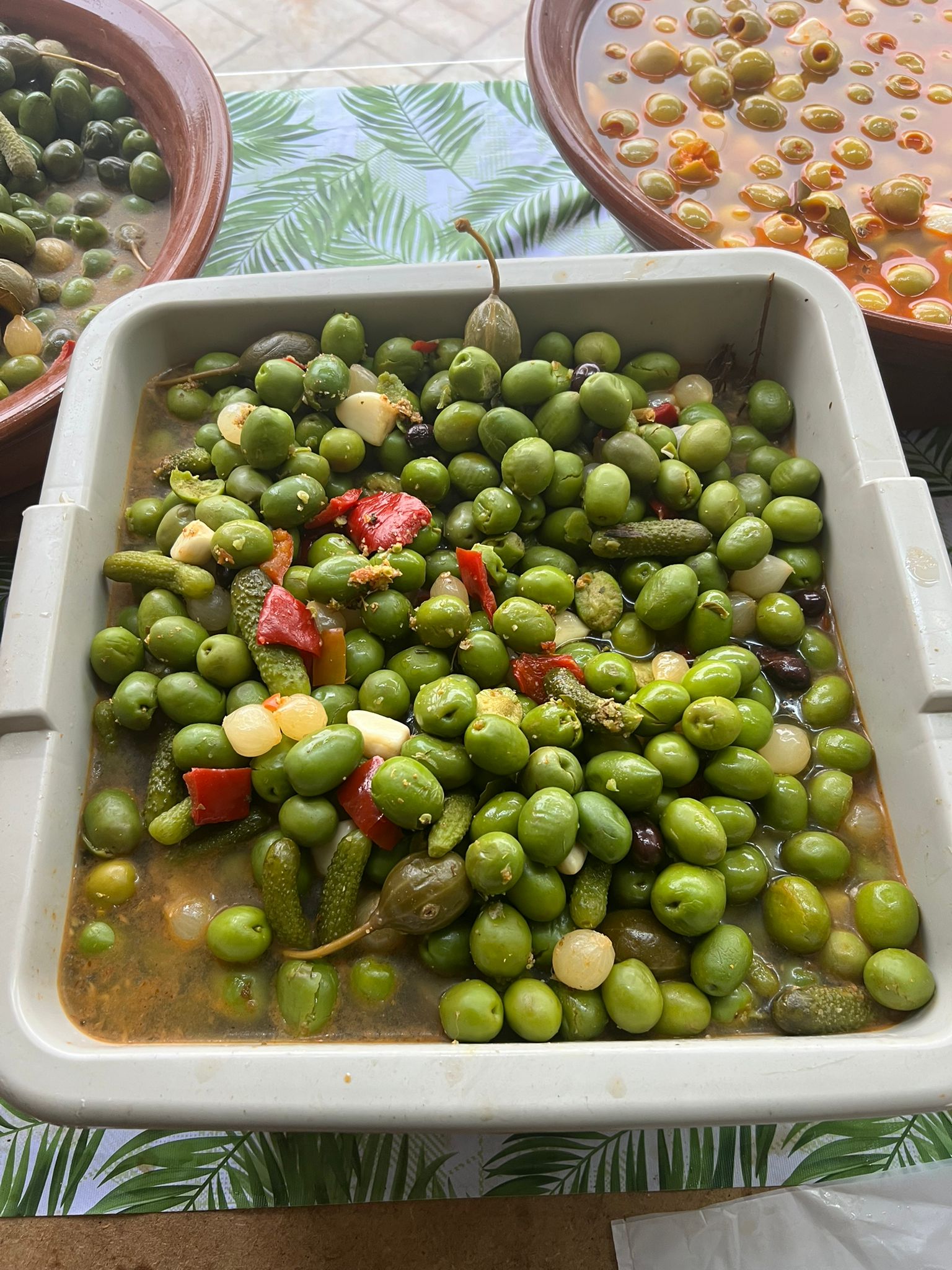 Mix encurtidos con pulpo